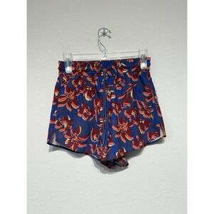 Athleta Crossroads short Multicolor Floral Print Women Size XXS NWT Running Gym‎